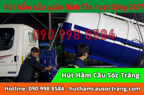 Hút hầm cầu quận Bình Tân Thịnh Hòa bao rẻ, bao sạch 100%