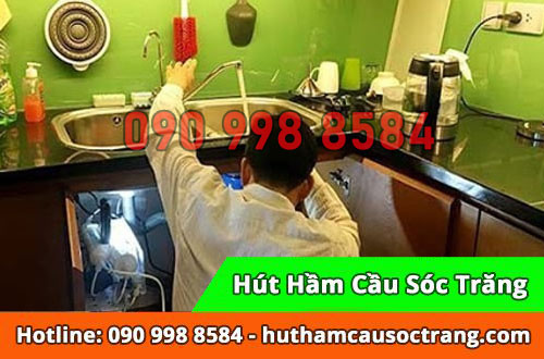 Thông bồn rửa chén Trà Vinh Thịnh Hòa 100% nhanh sạch tốt nhất